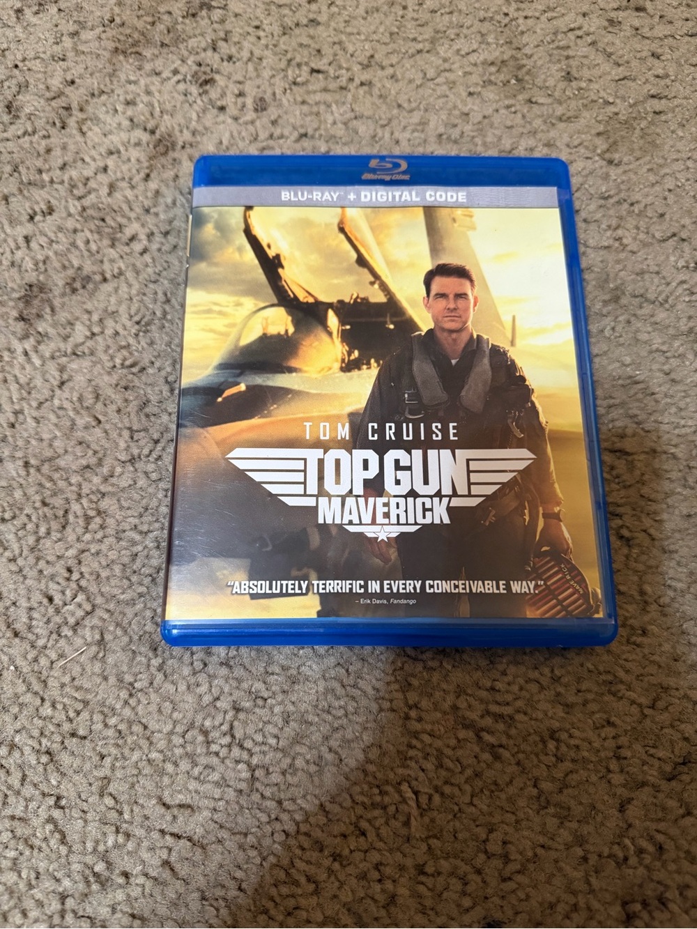 Top Gun: Maverick Blu-ray - Tom Cruise - Blue Case
